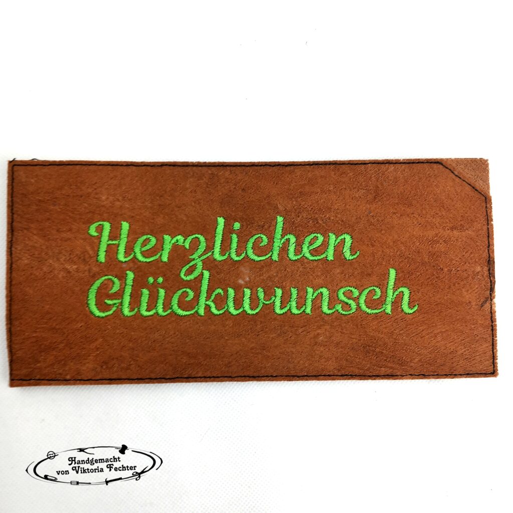Herzlichen Glückwunsch-Schokohülle