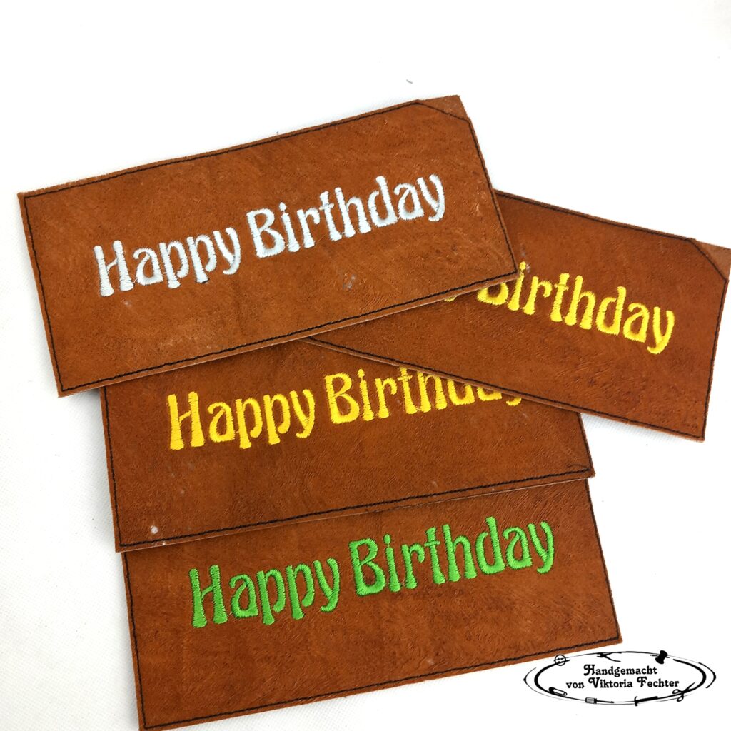 Happy Birthday-Schokohülle
