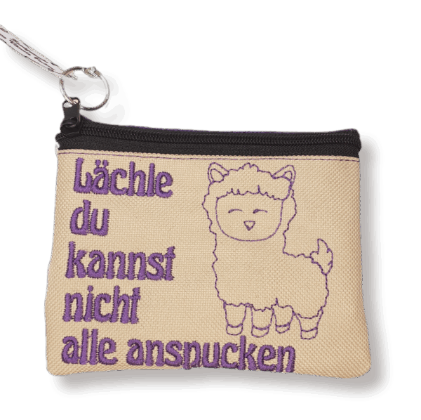 Geldbeutel Lama+Spruch