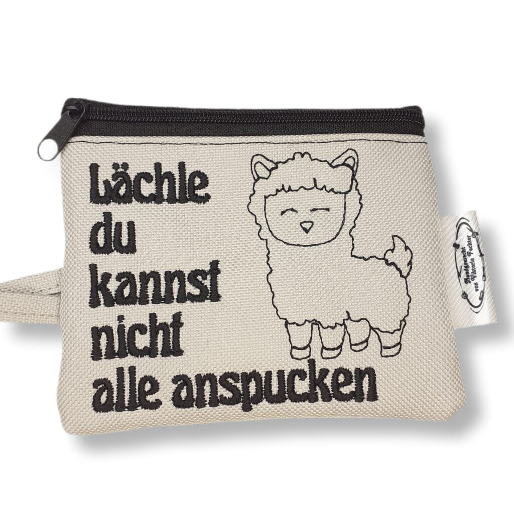 Geldbeutel Lama+Spruch