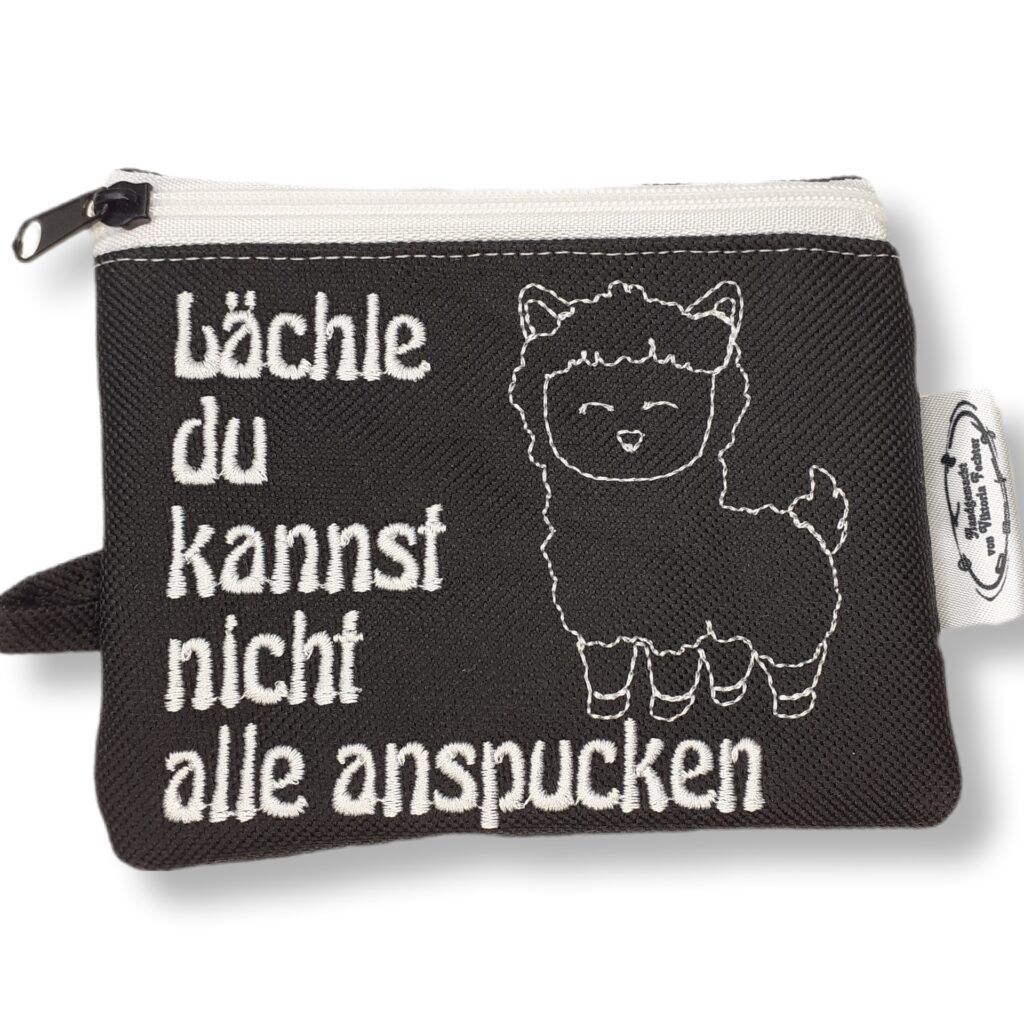 Geldbeutel Lama+Spruch
