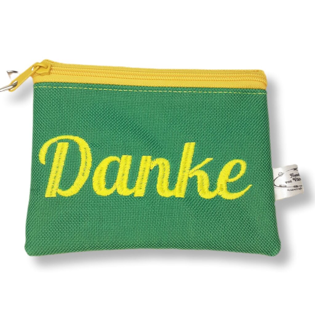 Geldbeutel Danke