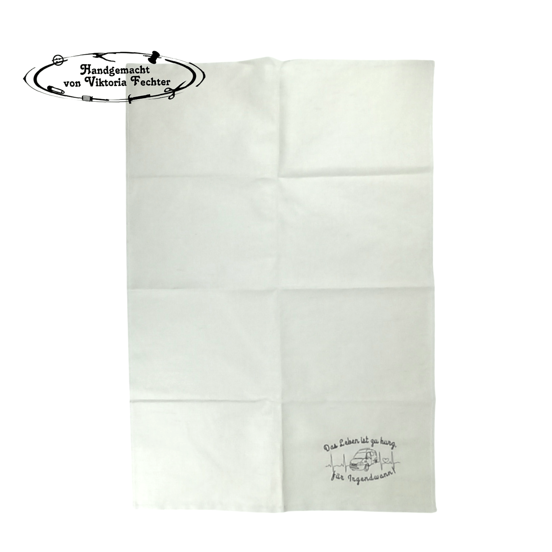 Geschirrtuch - Camper - beige – Bild 2