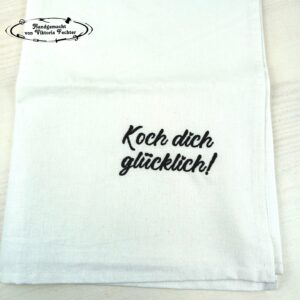 Geschirrtuch - Glücklich