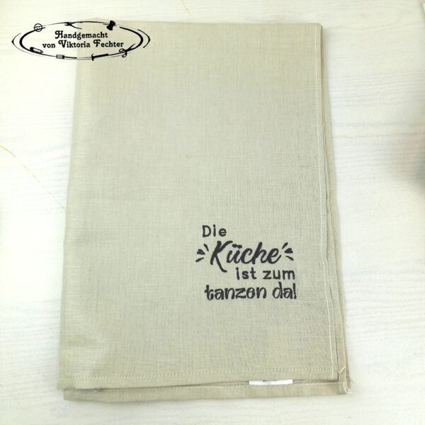 Geschirrtuch - tanzen - beige