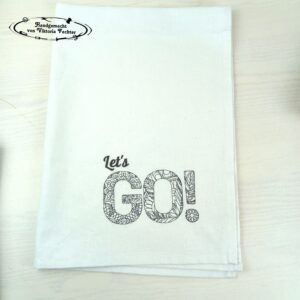Geschirrtuch - Let`s GO
