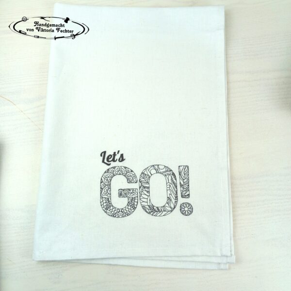 Geschirrtuch - Let`s GO