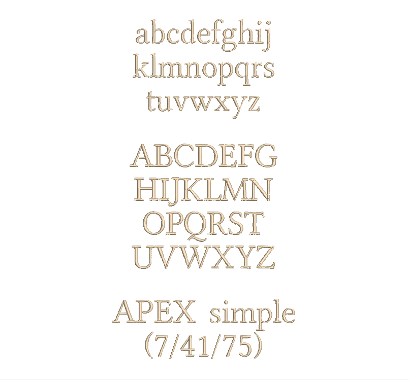 Text in Apex Höhe: 2 cm – Bild 4