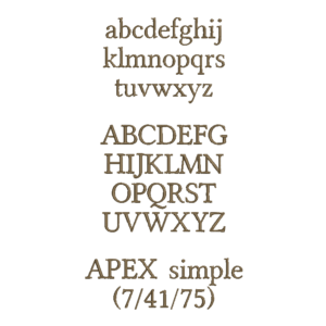 Text in Apex Höhe: 2 cm – Bild 5