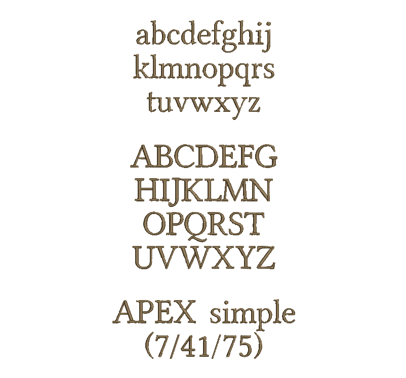 Text in Apex Höhe: 2 cm – Bild 5