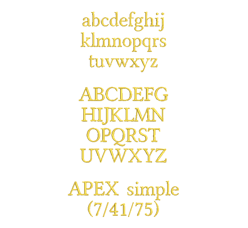 Text in Apex Höhe: 2 cm – Bild 2