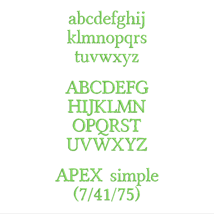 Text in Apex Höhe: 2 cm – Bild 6