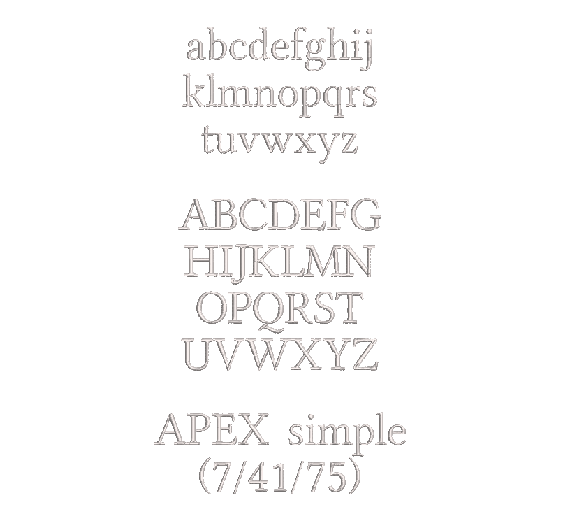 Text in Apex Höhe: 2 cm – Bild 7