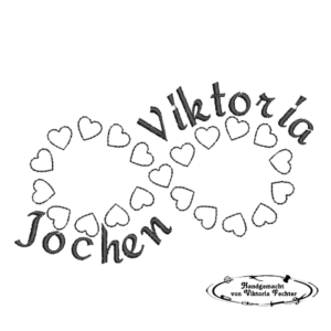 Stick- unendliches Herz + Namen