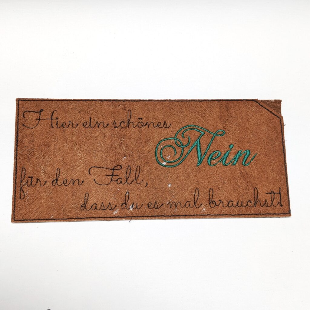Nein-Schokohülle