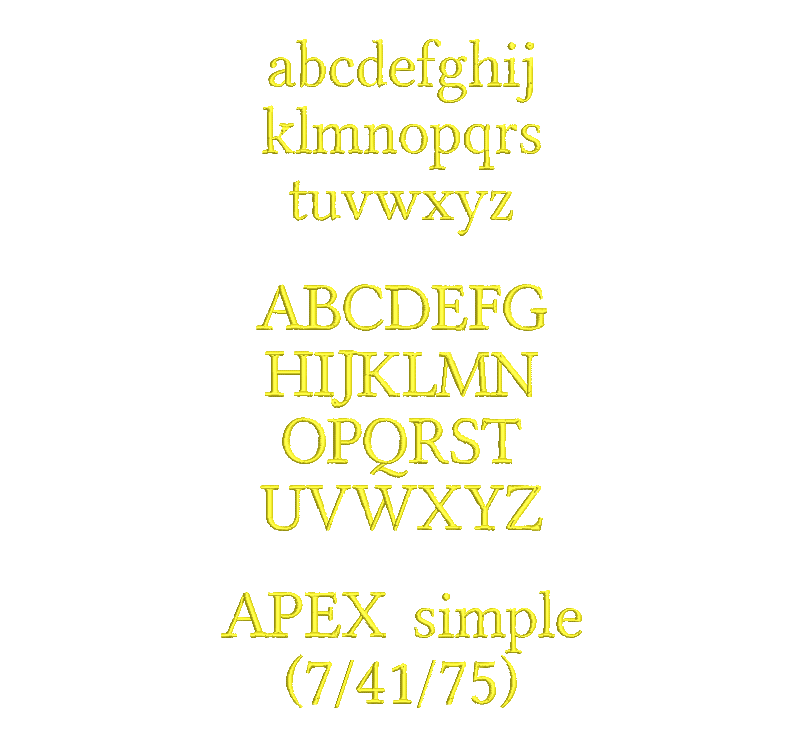 Text in Apex Höhe: 2 cm – Bild 16