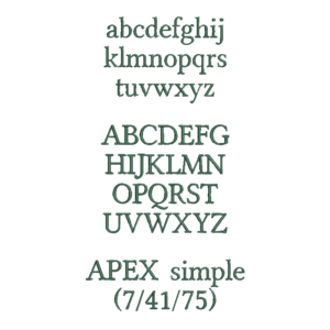 Text in Apex Höhe: 2 cm – Bild 17