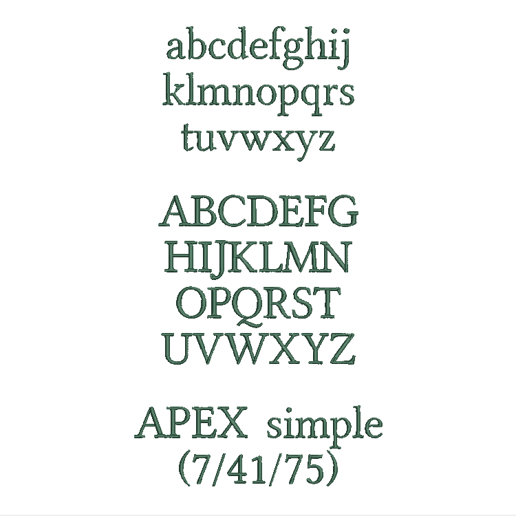 Text in Apex Höhe: 2 cm – Bild 17