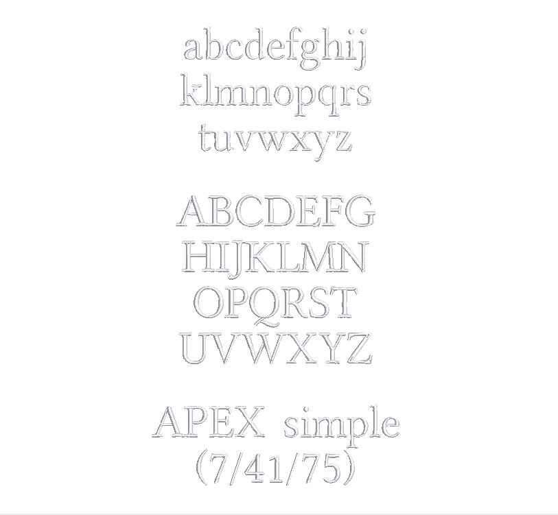 Text in Apex Höhe: 2 cm – Bild 19